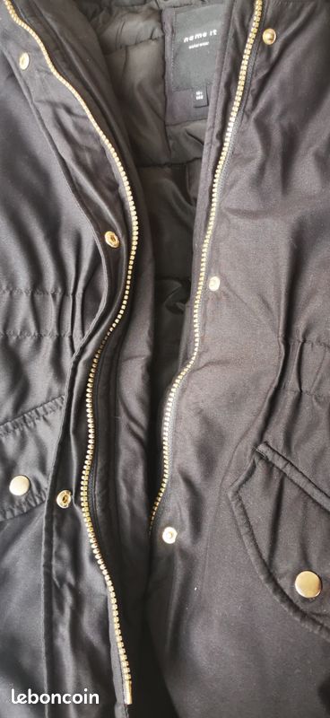 Parka noire taille 10 ans (image 2)