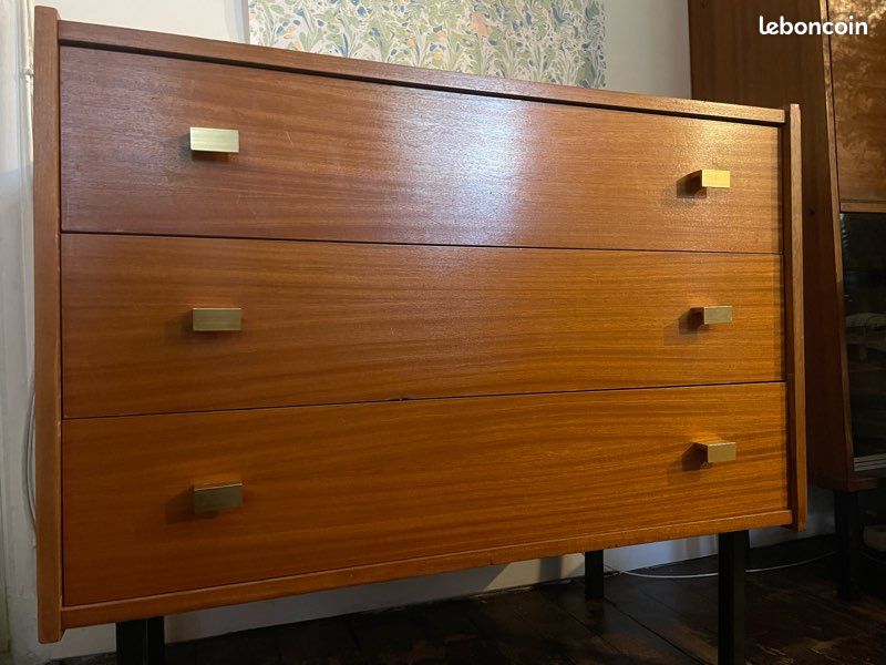 Commode Vintage 3 tiroirs (image 1)