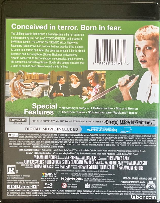 Rosemary’s Baby - blu-ray 4k (image 2)