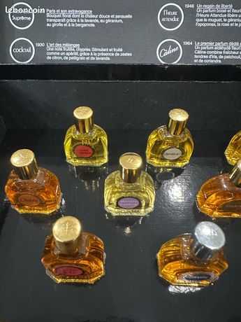 Collection De Parfums Jean Patou D'époque - 12 Flacons 60 Ml Dans Boîte Vintage - Neuf