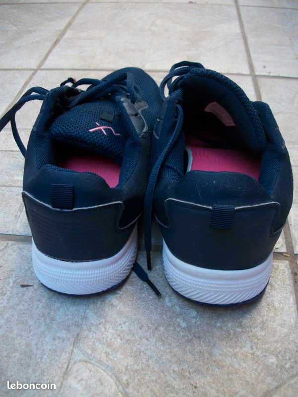 Baskets neuves InExtenso Sport bleu et rose pointure 40 (image 3)