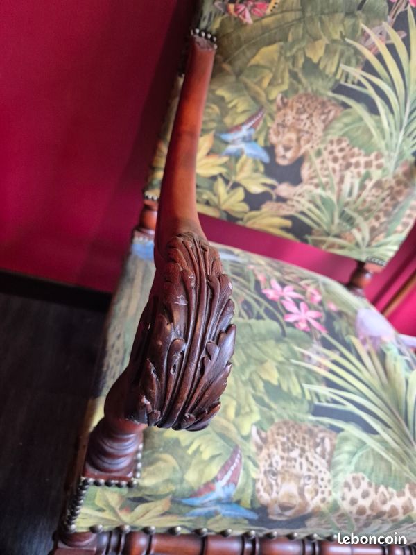 Chaise style Louis XIII (image 2)