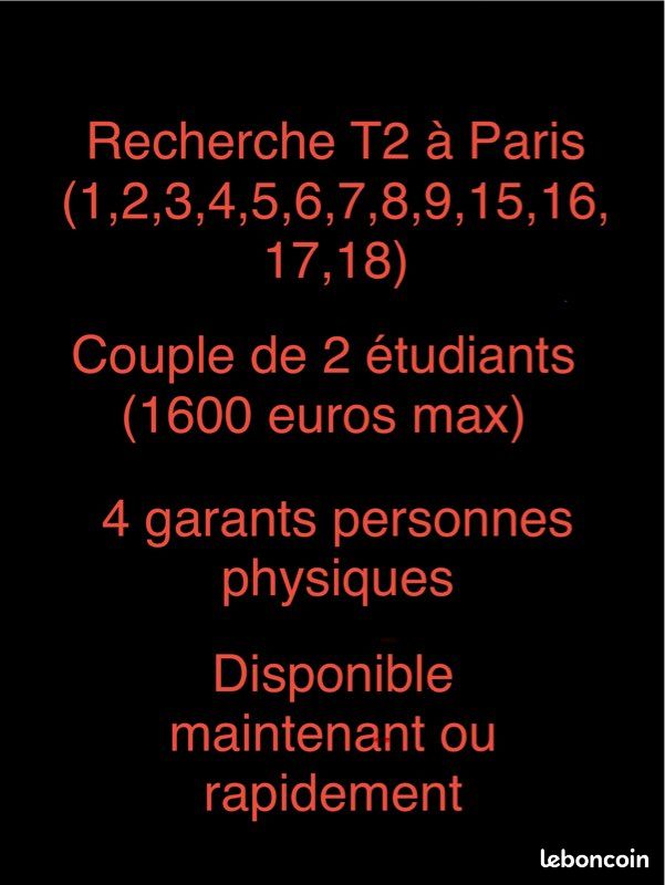 Appartement 2 pièces 35 m² · à Paris · 35 m² · 1 600 €