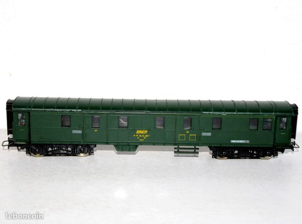 Wagon à Bagages Jouef HO 460 Fourgon CIWL SNCF, éclairage Feu Arrière, Vintage France