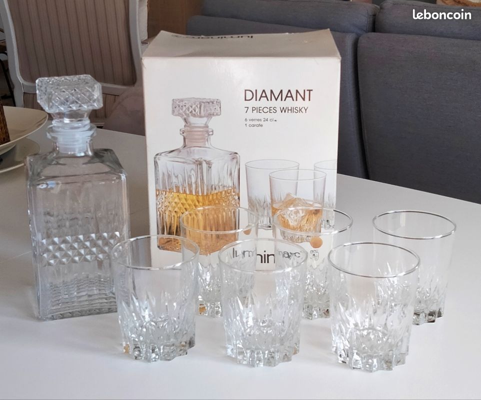 Coffret verres alcool luminarc vintage