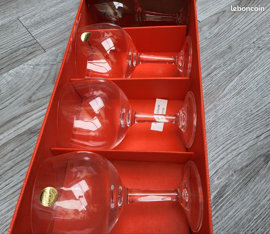 4 Verres Grande Cave Cristal d'Arques (image 2)