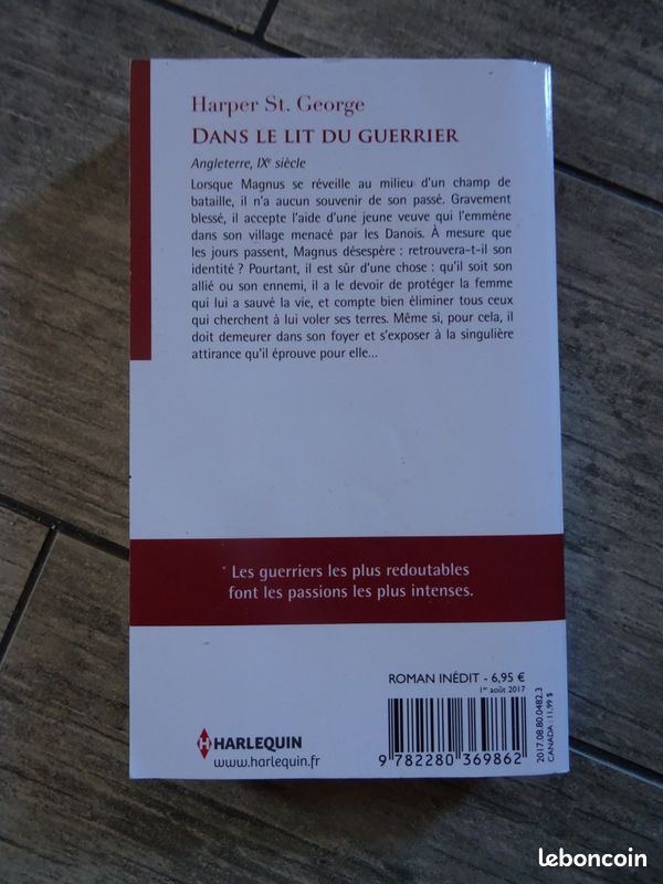 Livre Dans le lit du guerrier Historiques Harlequin (vb83) (image 3)
