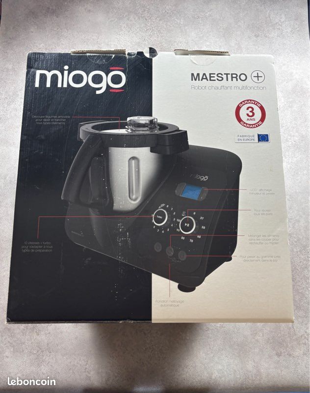 Robot de cuisine Miogo Maestro+ de BOULANGER multifonctions 8 personnes/ kit complet / noir (image 5)