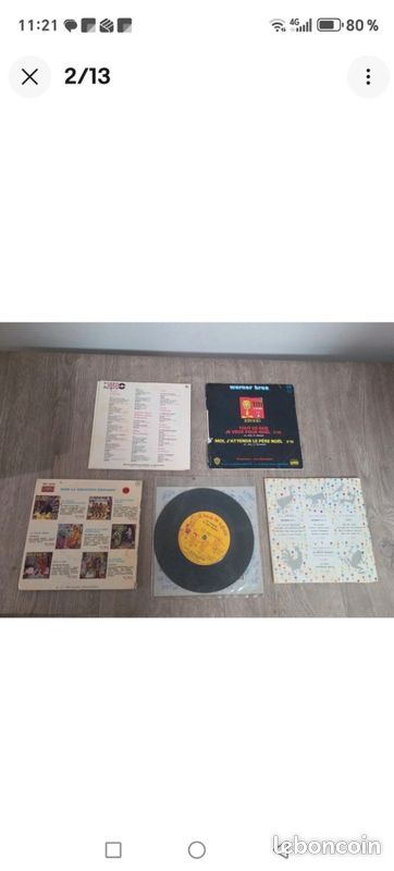 Lot de 5 très ancien 45 T , microsillon RONDES ,CONTES .... Des années 70 (image 12)