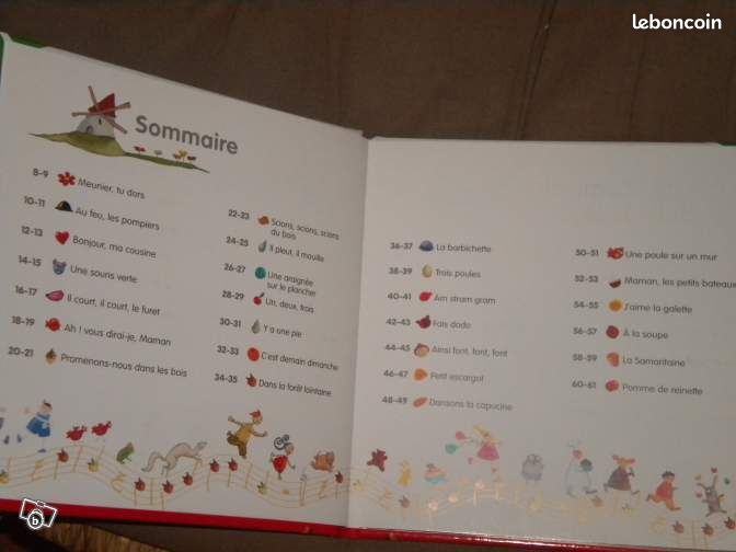 Livre de comptines, 27 textes de chansons pour enfants (image 3)
