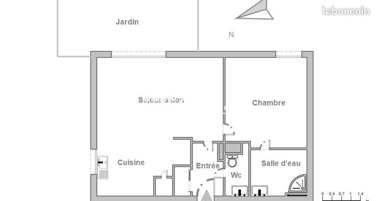 Appartement 2 pièces 40 m² · à Cormeilles-en-Parisis · 40 m² · 952 €