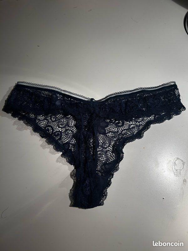 Culotte à dentelle bleu foncé (image 2)