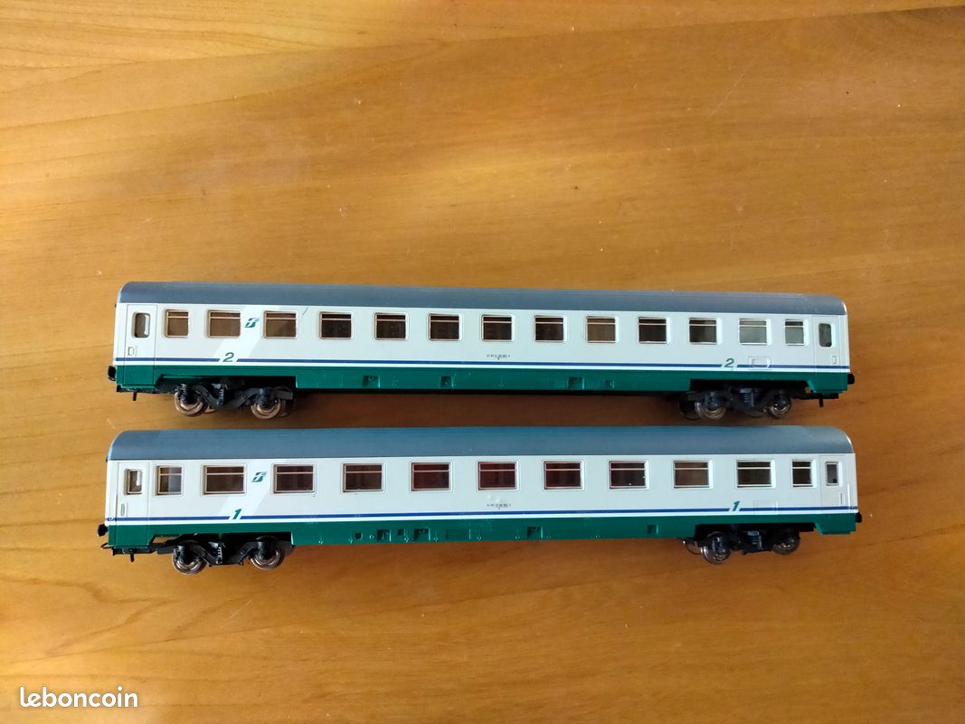 Train HO Tram, France-Train, lot de 6 voitures UIC et CIWL divers - Collection