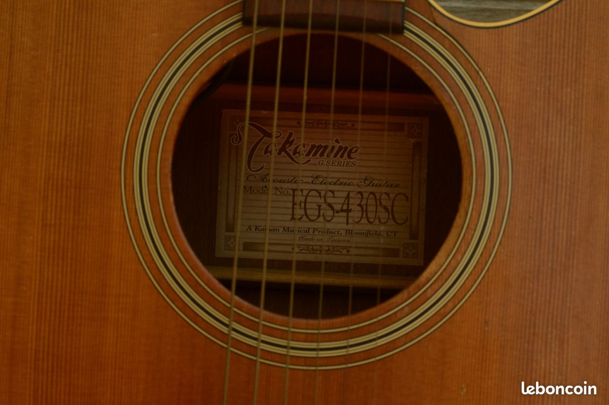 Takamine Guitare / électro-acoustique Modèle EGS 430 SC - série G (image 4)