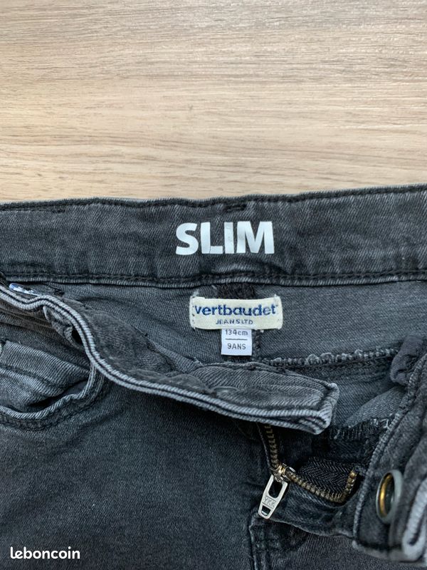 Pantalon Jean noir 9 ans (image 2)