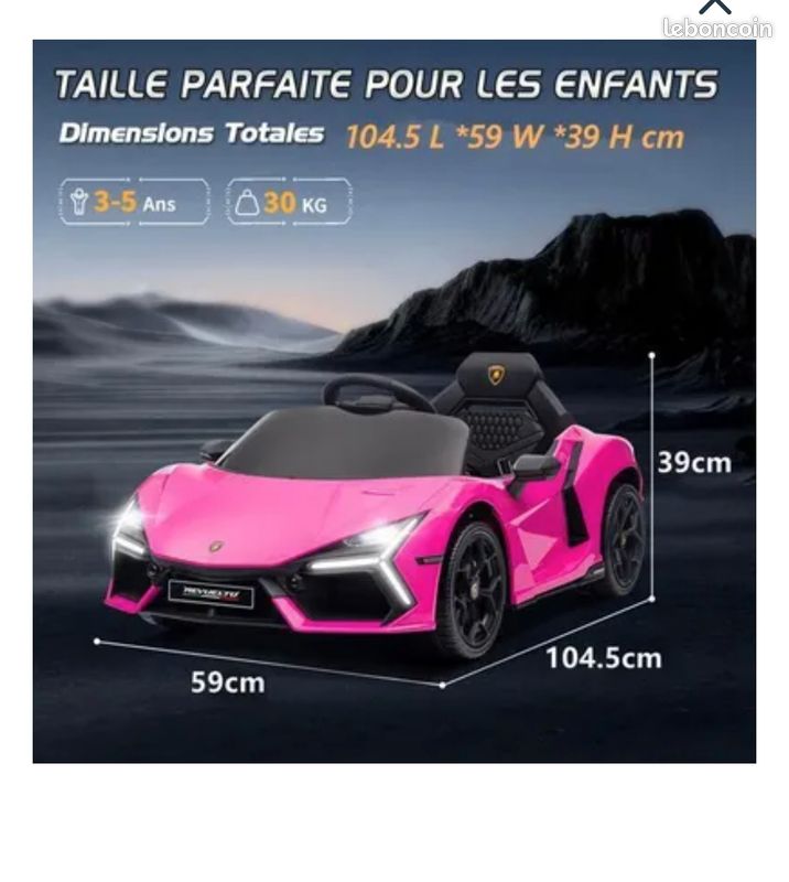 Jeep Voiture Electrique à 3 vitesses pour Enfants - LALAHO - avec 2 Jeep Voiture Electrique à 3 vitesses pour Enfants - LALAHO - avec 2