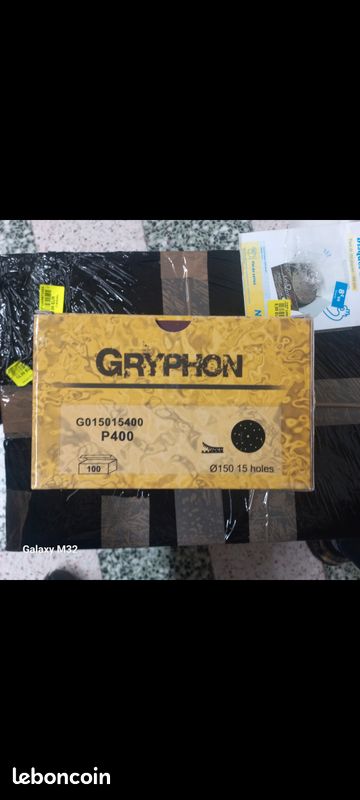 Disques ponçages marque Gryphon abrasifs G015015400 P400 neufs (image 2)