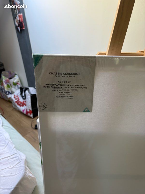 Chevalet d’atelier 3 pieds + toiles incluses (image 9)