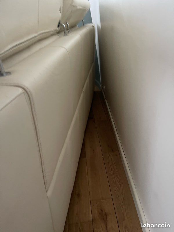 Canapé en cuir avec assise électrique (image 2)