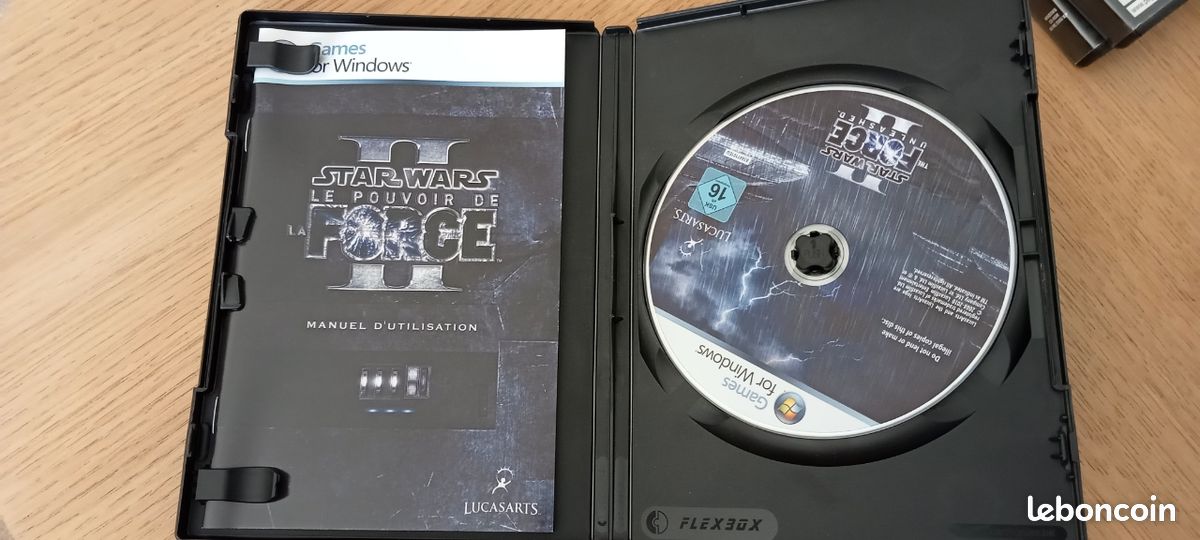 Jeu Star Wars Le Pouvoir De La Force II – Version PC FR, Avec Notice, Bon état