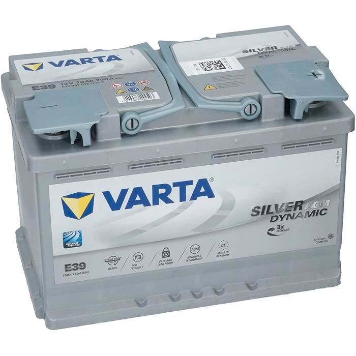 Batterie VARTA AGM START-STOP 70ah 760A état neuf - Équipement auto