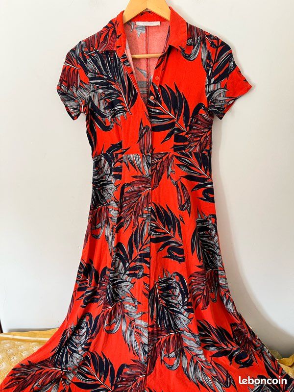 Robe chemisier rétro 🌴 Promod (image 15)