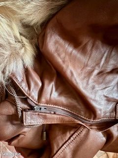 Veste ¾ en cuir d’agneau et fourrure véritable - OAKWOOD Taille XL – Excellent état (image 8)