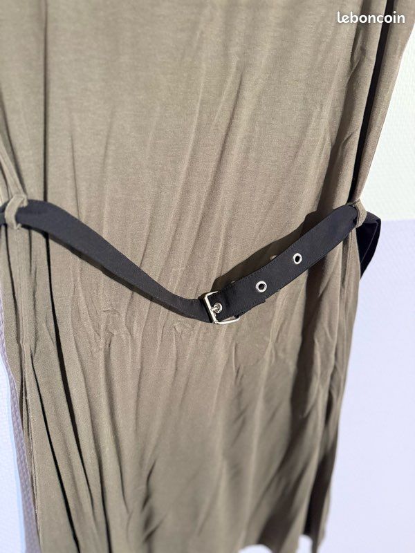 Robe Kaki Avec Ceinture - Taille 38/40 - Occasion Très Bon État - Marque No Excuses