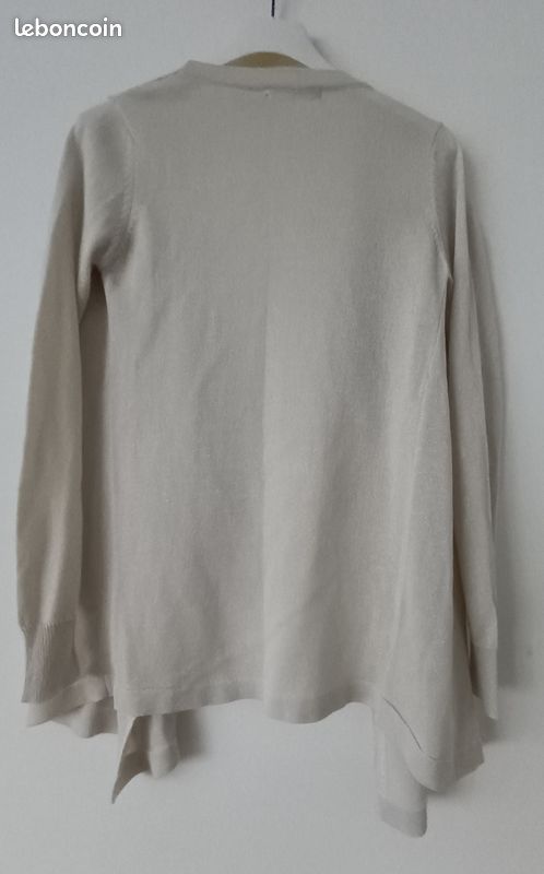 Gilet crème pailleté Mim XS (image 6)