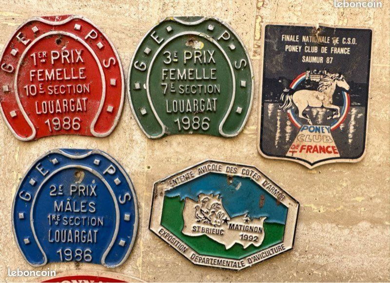Plaque Chevaux - 3ème Prix Coupe Nationale NEYRON - 1971