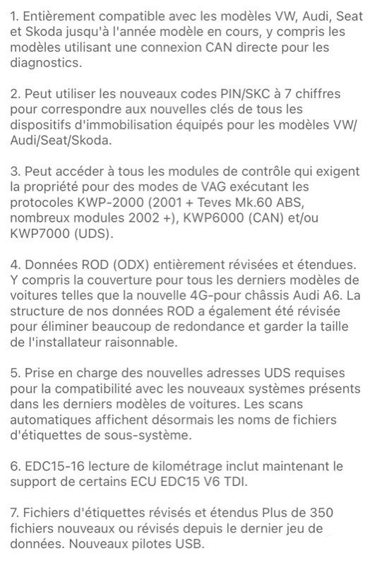 OUTILS DIAGNOSTIQUE BOX VAGCOM ORIGINAL VCDS Dernière versions Pour AUDI VW  SEAT SKODA - Équipement auto