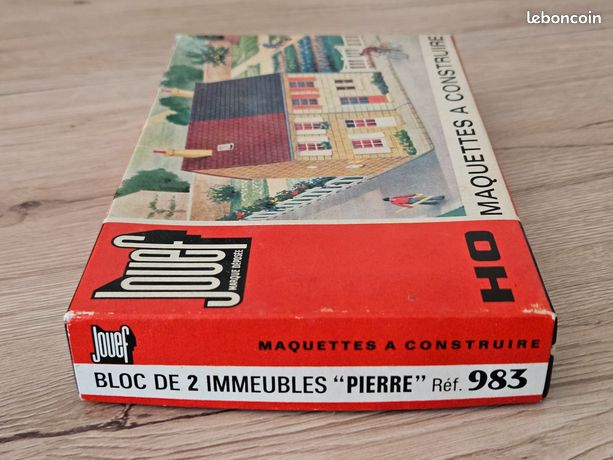 JOUEF HO 3 immeubles collés façade maquette montée # 1053