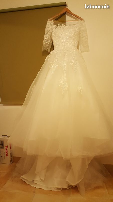 Robe de mariée / manches 3/4 Olivia (image 4)