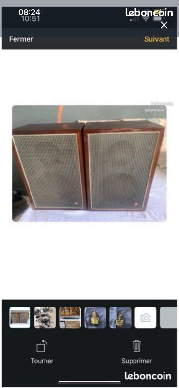 Je vends cette paire d'enceintes Marconi vintage, des haut-parleurs de qualité parfaits pour écouter votre musique avec une belle sonorité. - Type de produit : Enceintes fixes - Marque : Marconi - Sty (image 1)