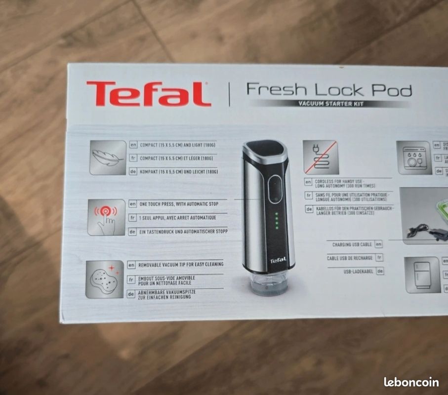 Tefal Vacuum pump fresh lock Pod, mise sous vide - lectromnager