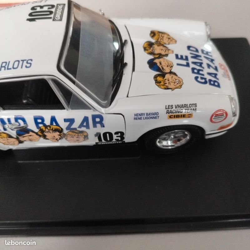 Miniature Spark 1/43 - Porsche 911 Le Grand Bazar Tour De France 1973 N°103 - Trofeu