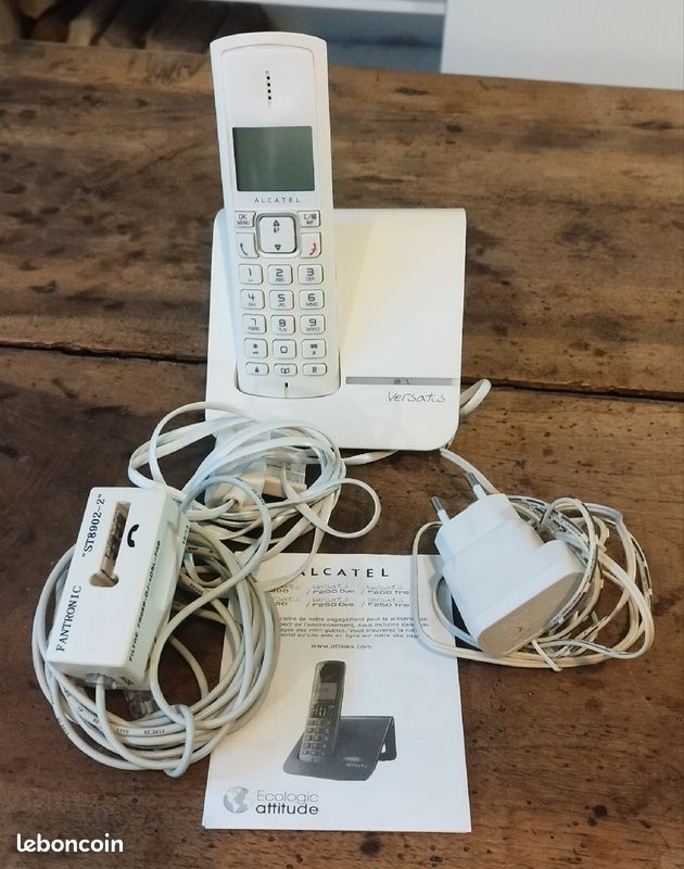 Téléphone DECT Alcatel Versatis F200 blanc (image 1)