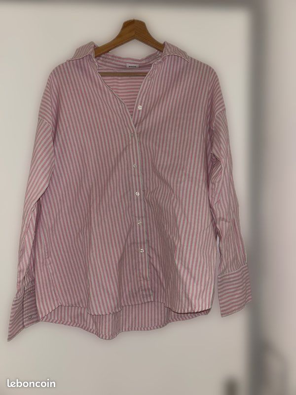 Chemise Pikeur Femme Rose Brodée - Équitation, Boutonnée, Manches Longues, Taille S/M