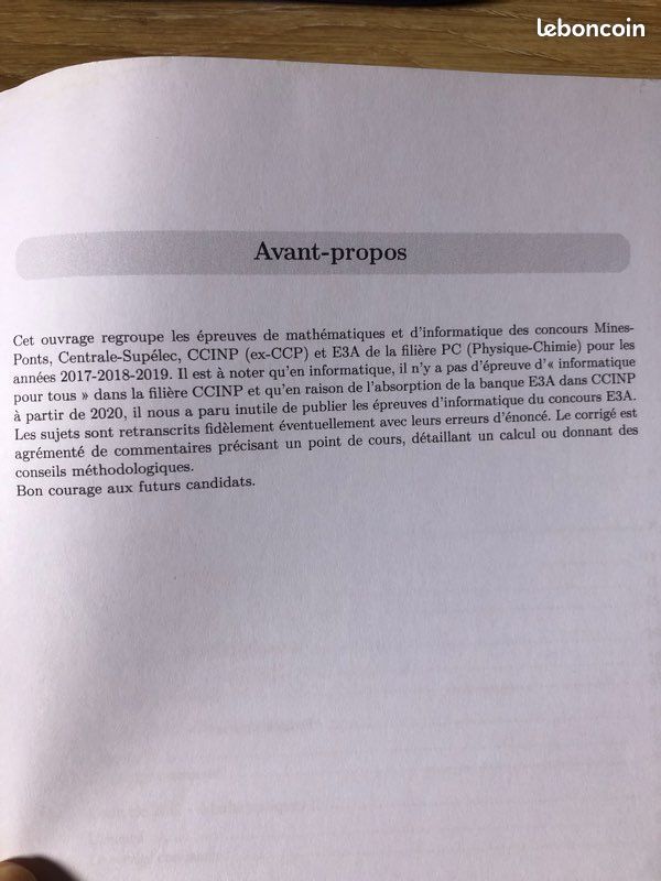 Pc maths et informatique annales (image 2)