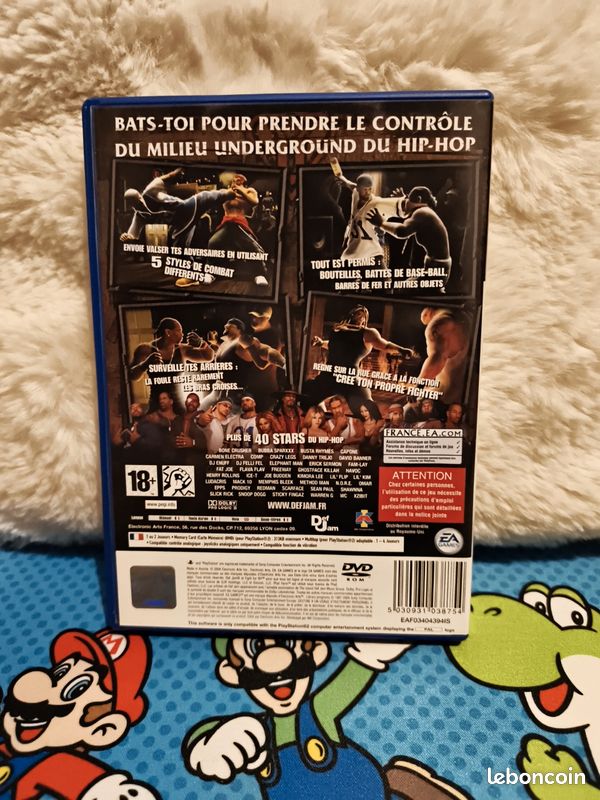 Def Jam Fight For NY Sur PS2 - Jeu Complet En Français - Bon État