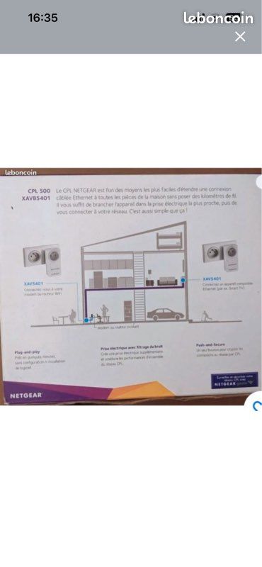 Pack 2 prises CPL Netgear (image 2)