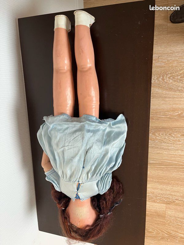 Poupée Ancienne SFBJ 60 Paris – Yeux Dormeurs, Taille 7, Tenue D'origine, Objet De Vitrine