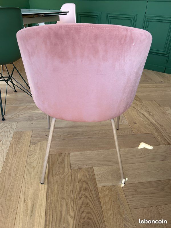 Fauteuil - chaise vieux rose (image 3)