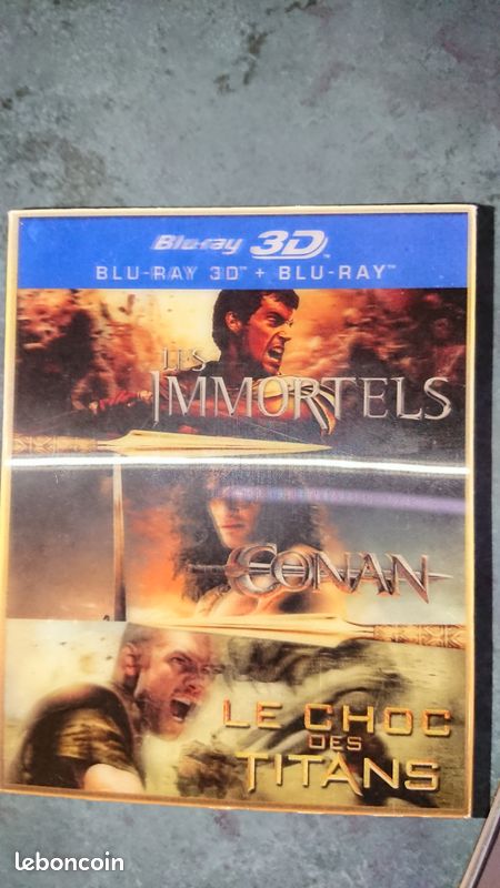 Coffret Blu-ray 3D : Les immortels - Conan - Le choc des titans (image 1)
