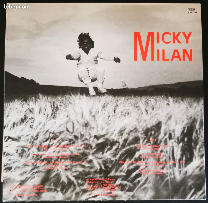 Disque 33T Micky Milan – C