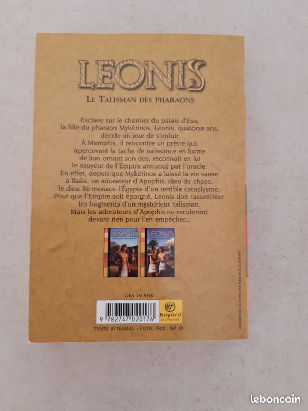 Livre jeunesse Léonis le talisman des pharaons (image 2)