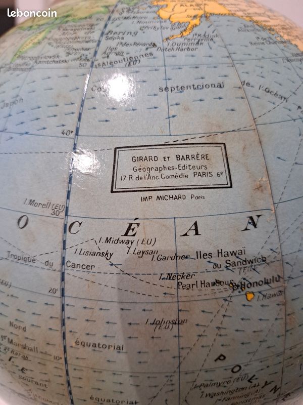 Globe terrestre lumineux Girard & Barrère (image 4)
