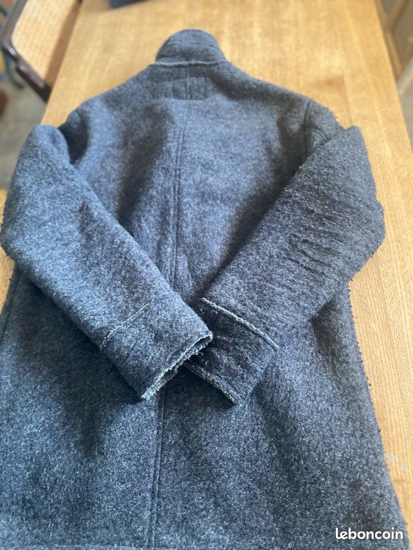 Veste En Laine GUESS - Taille L, Manteau Overcoat, Occasion Très Bon état