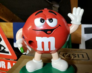 Distributeur M&M's Rouge – Figurine 15 Cm, Plastique, Occasion