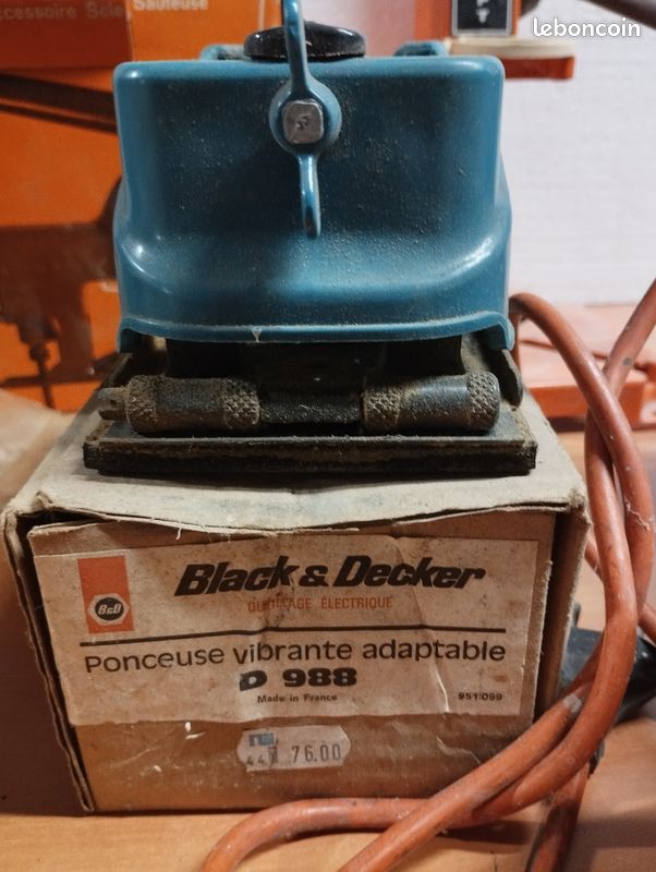Lot Outillage Vintage Black & Decker + Support Wolfcraft - FONCTIONNEL (image 3)